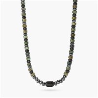 Collana Kidult Uomo in Acciaio Ematite 851114